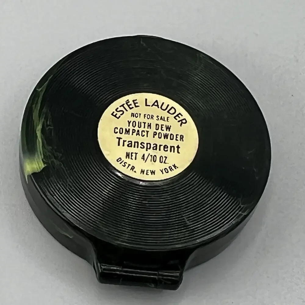 NEW Vintage Estee Lauder Youth Dew Compact Powder Transparent 4/10 oz